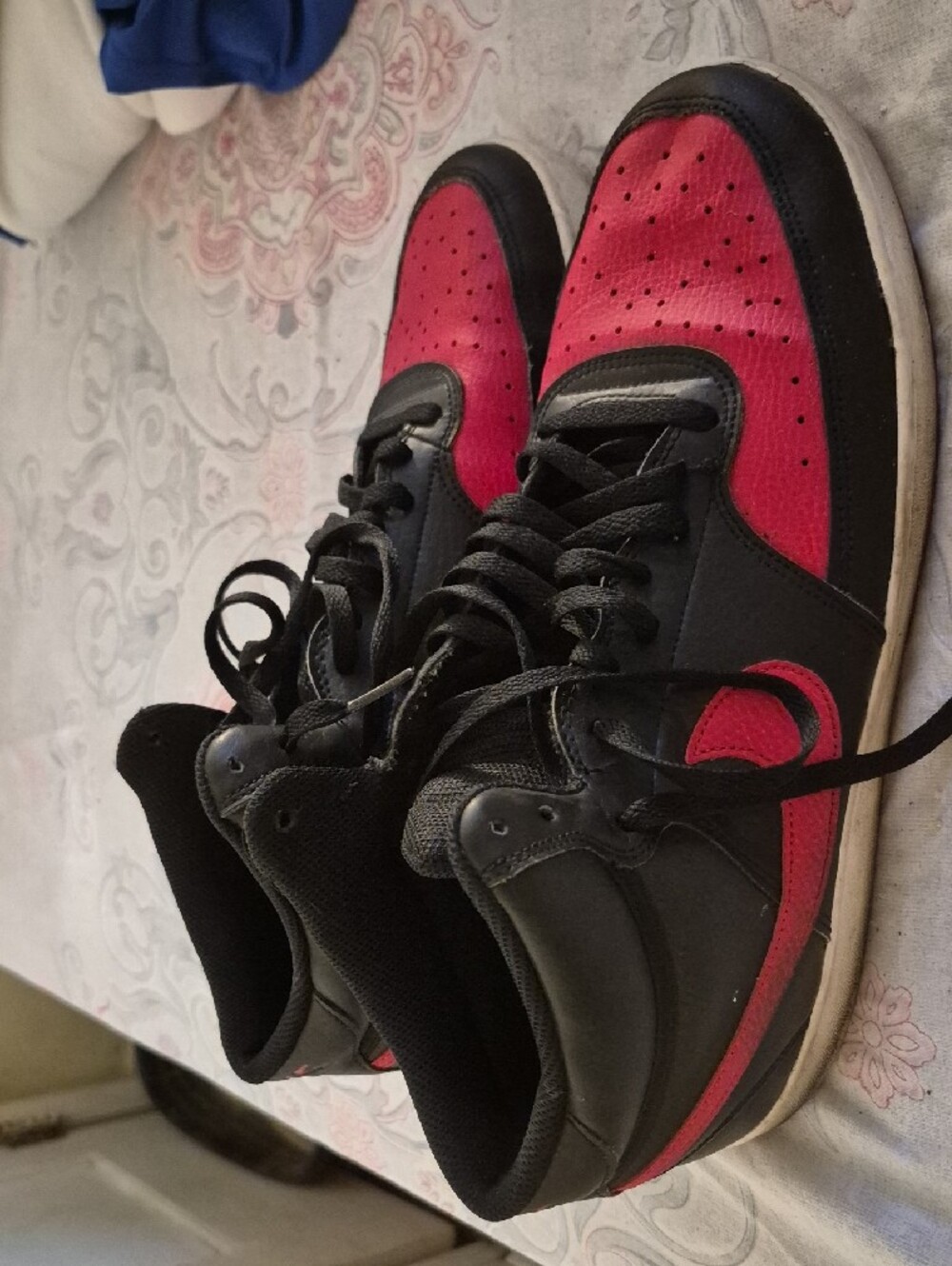 Nikw Black and Red NightCourt High-Top Sneakers - Picture 5 of 9
